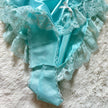 1980's aqua rose 2 pc set
