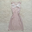 1980's pale swan slip dress