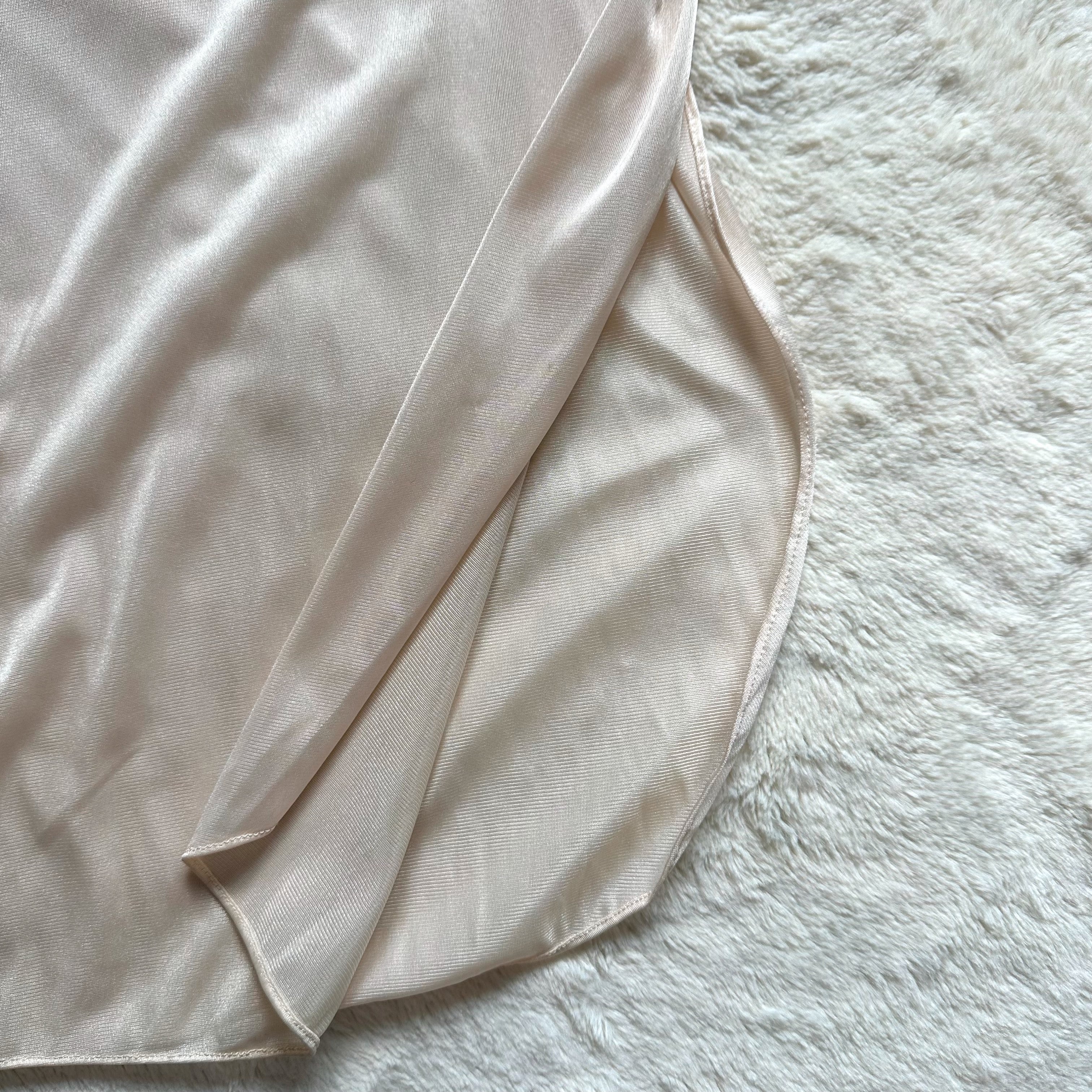 1980's silken cream negligee