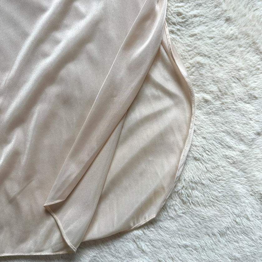 1980's silken cream negligee