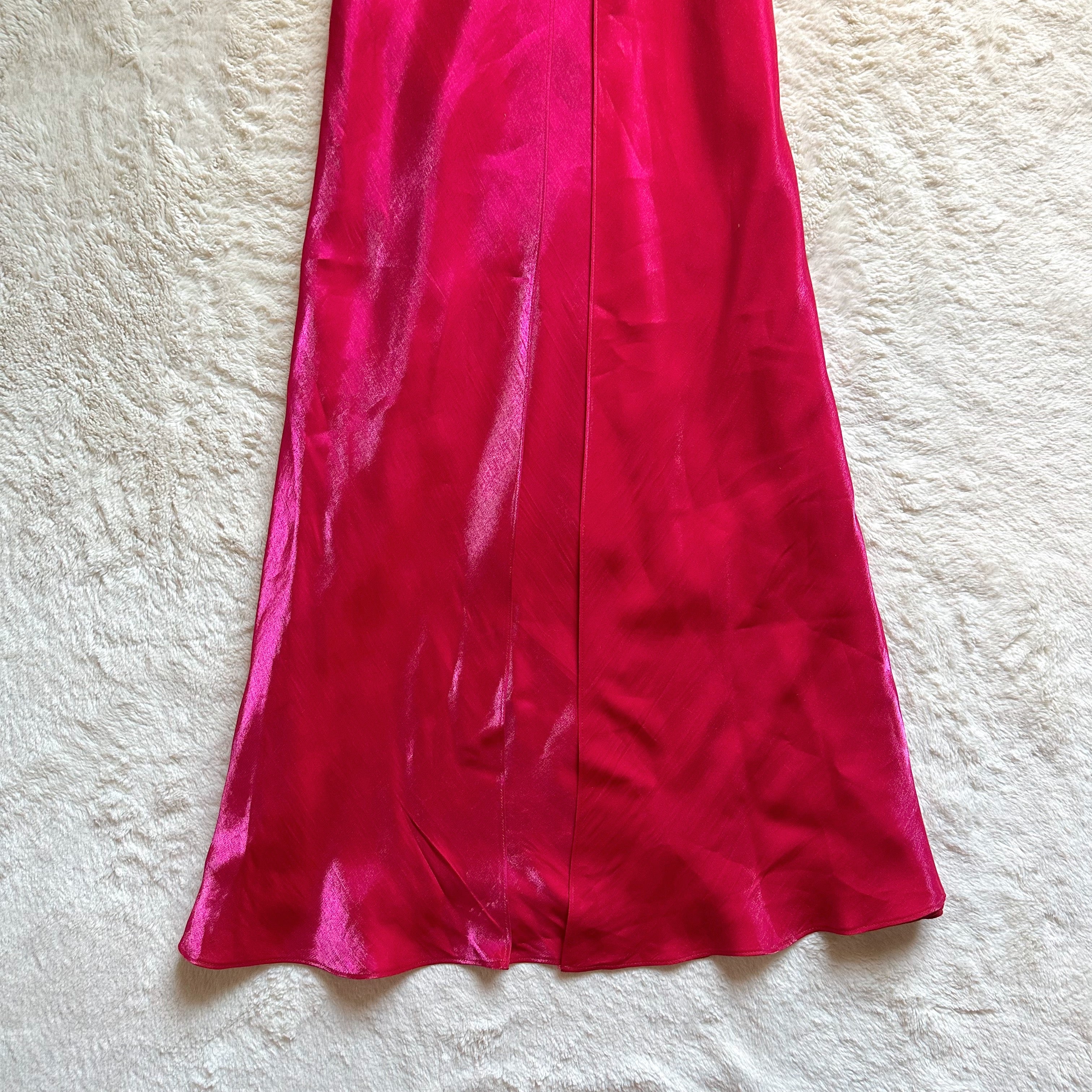 1990's ruby romance gown