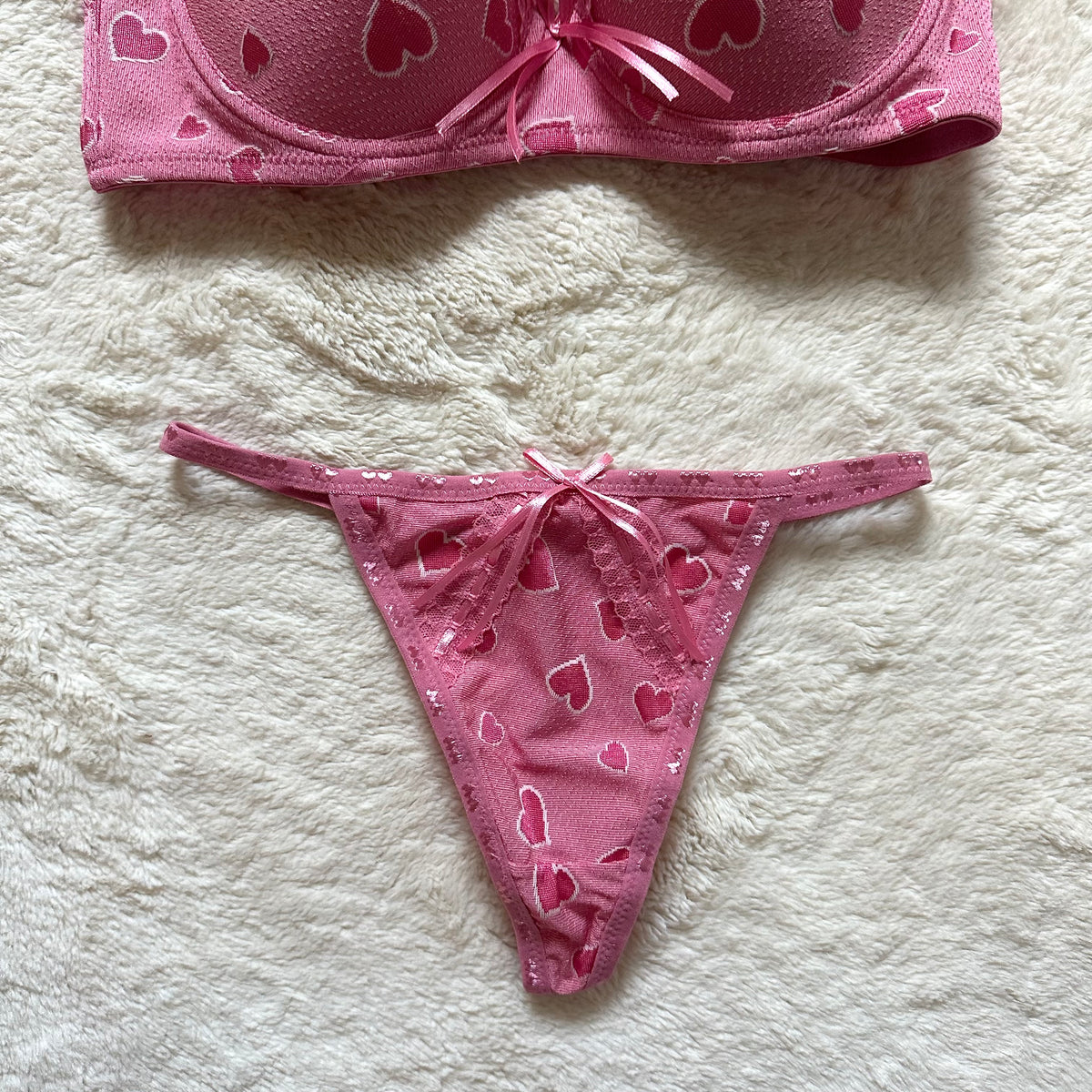 2000's love bite bra + panty set