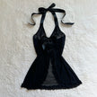 black widow slip dress