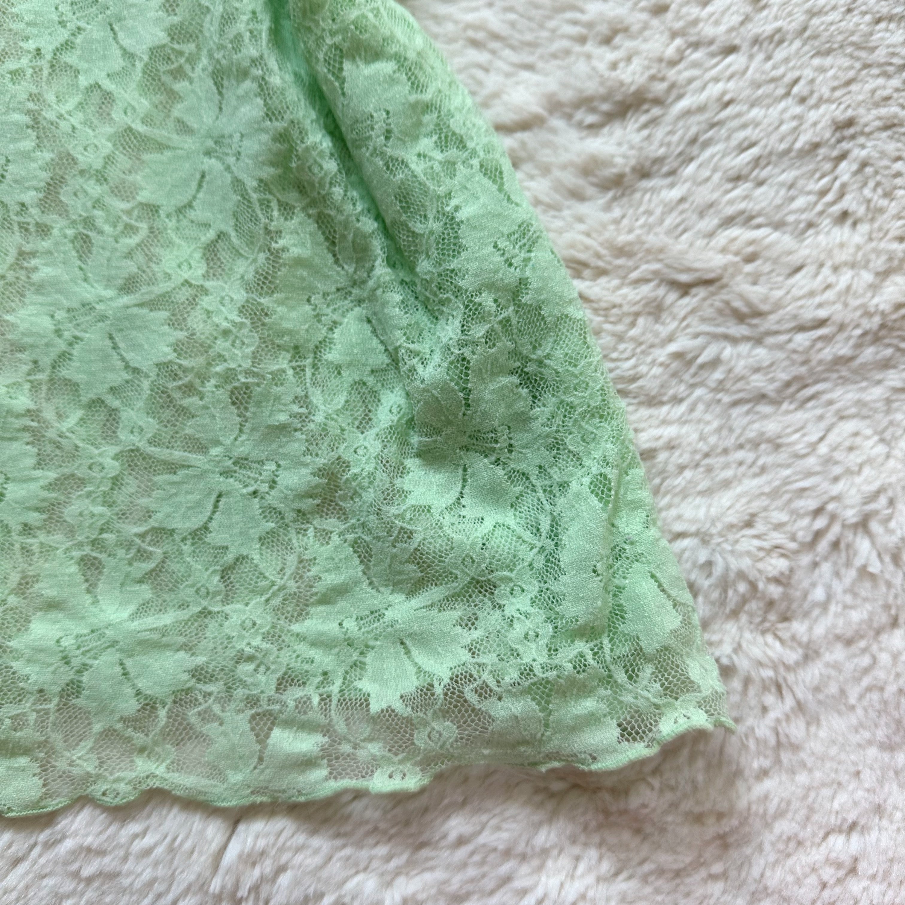 2000's seafoam lace camisole