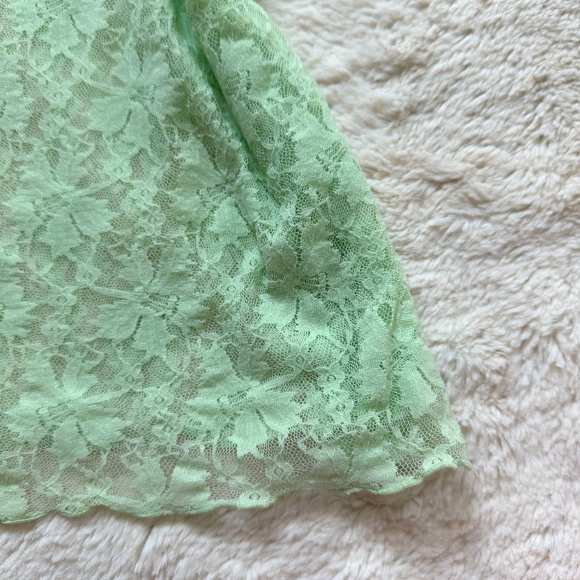 2000's seafoam lace camisole