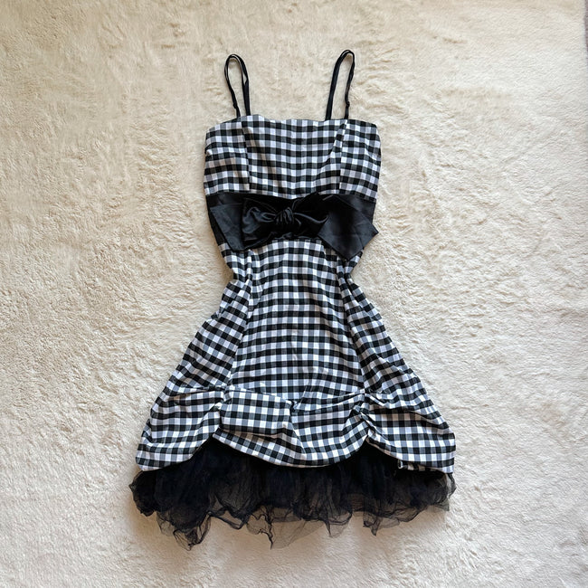 parisian picnic babydoll dress