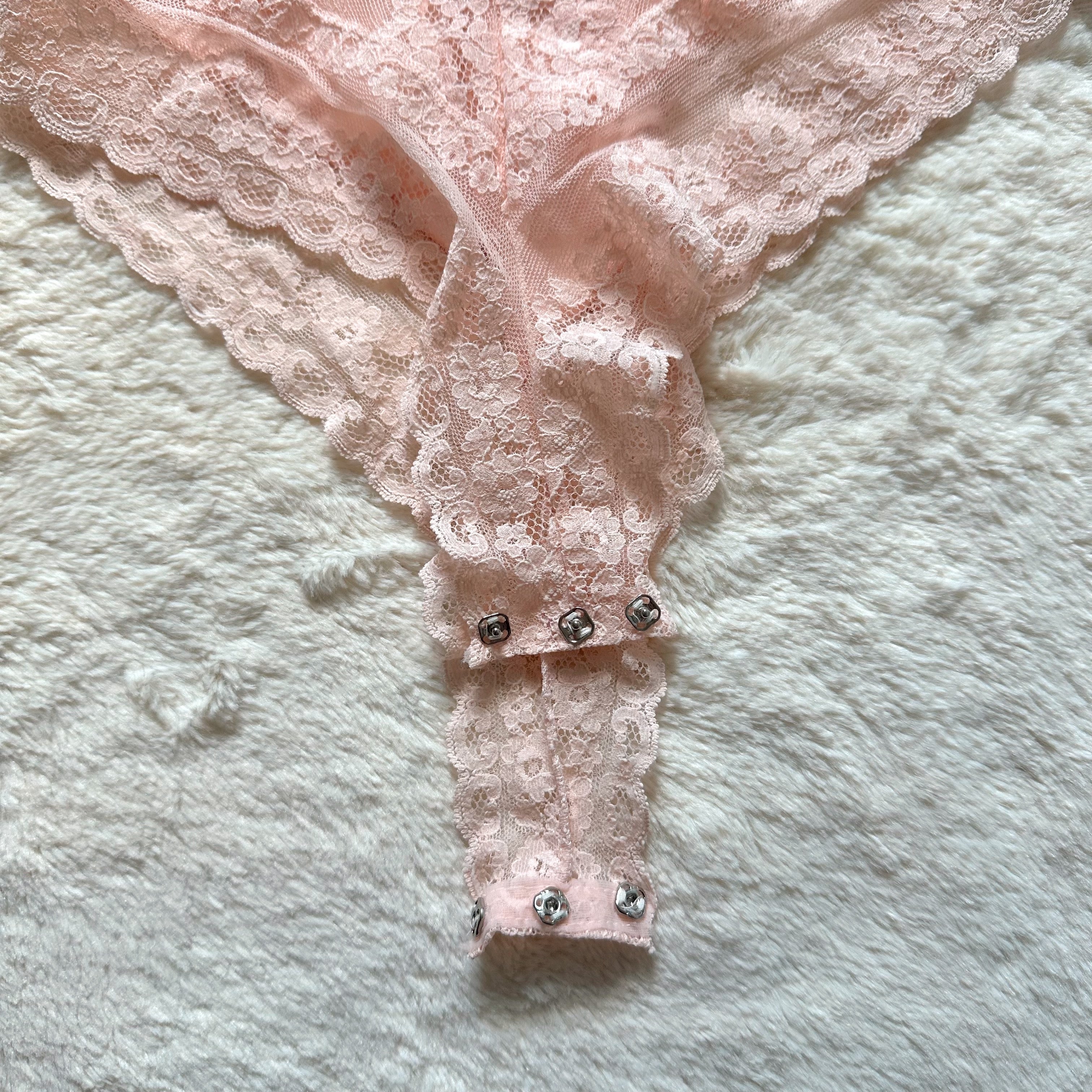 2000's blush whisper teddy bodysuit