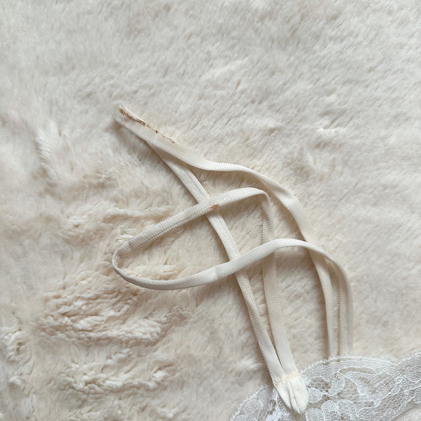 1990's ivory daydream slip dress