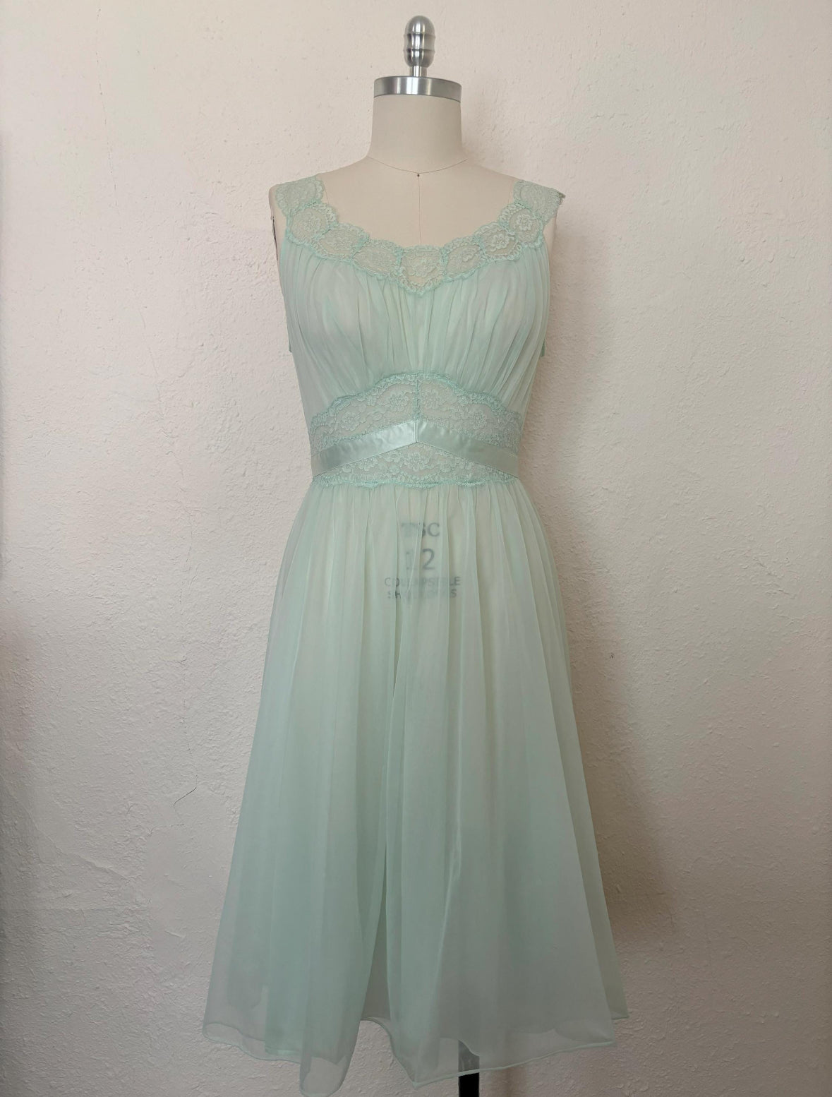 1950's robins egg tulle princess gown