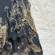 1990's midnight baroque gown