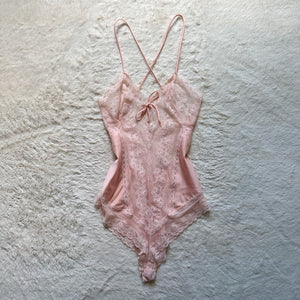 2000's blush whisper teddy bodysuit