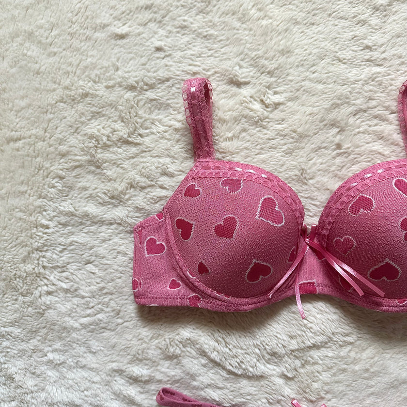 2000's love bite bra + panty set