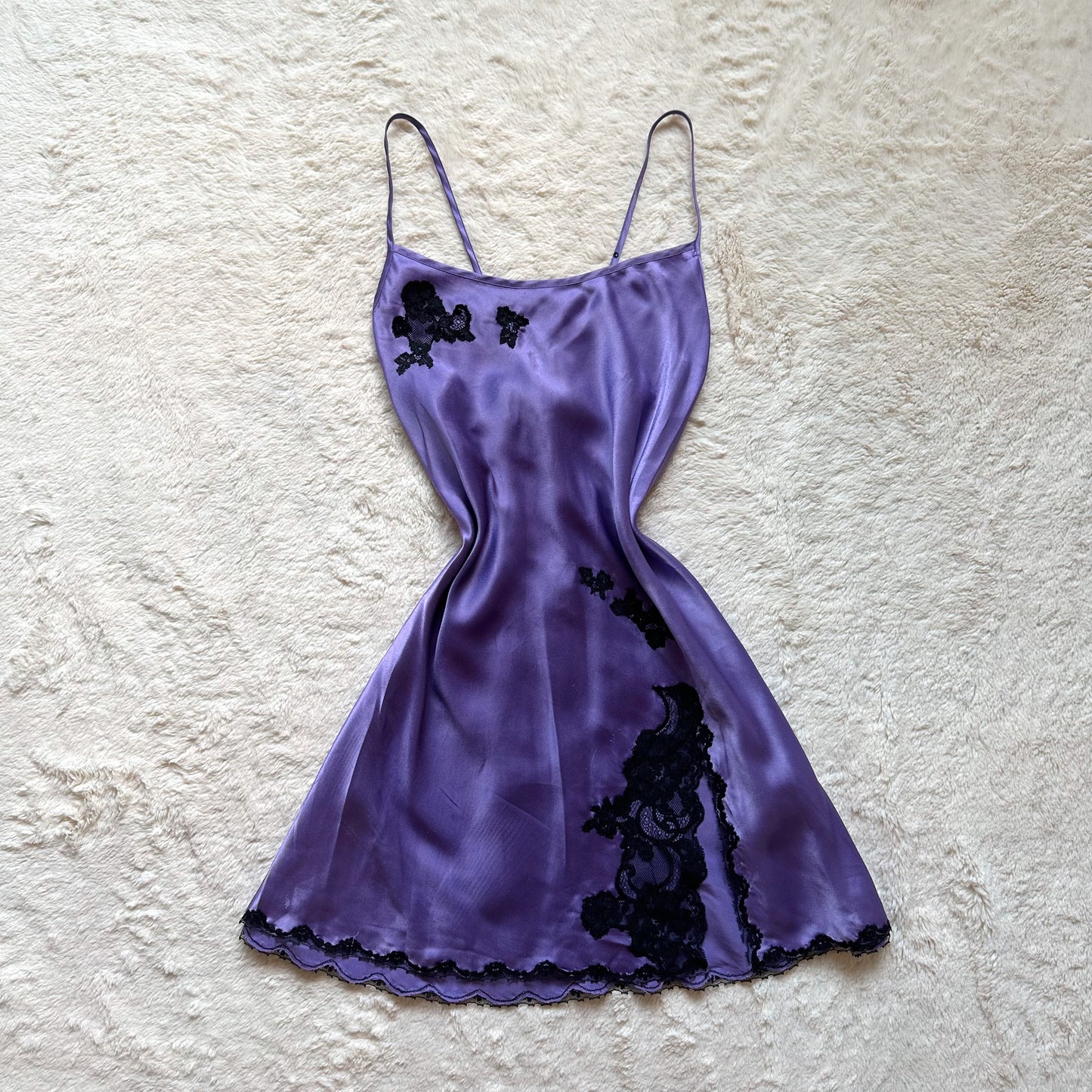 2004 midnight lavender slip dress