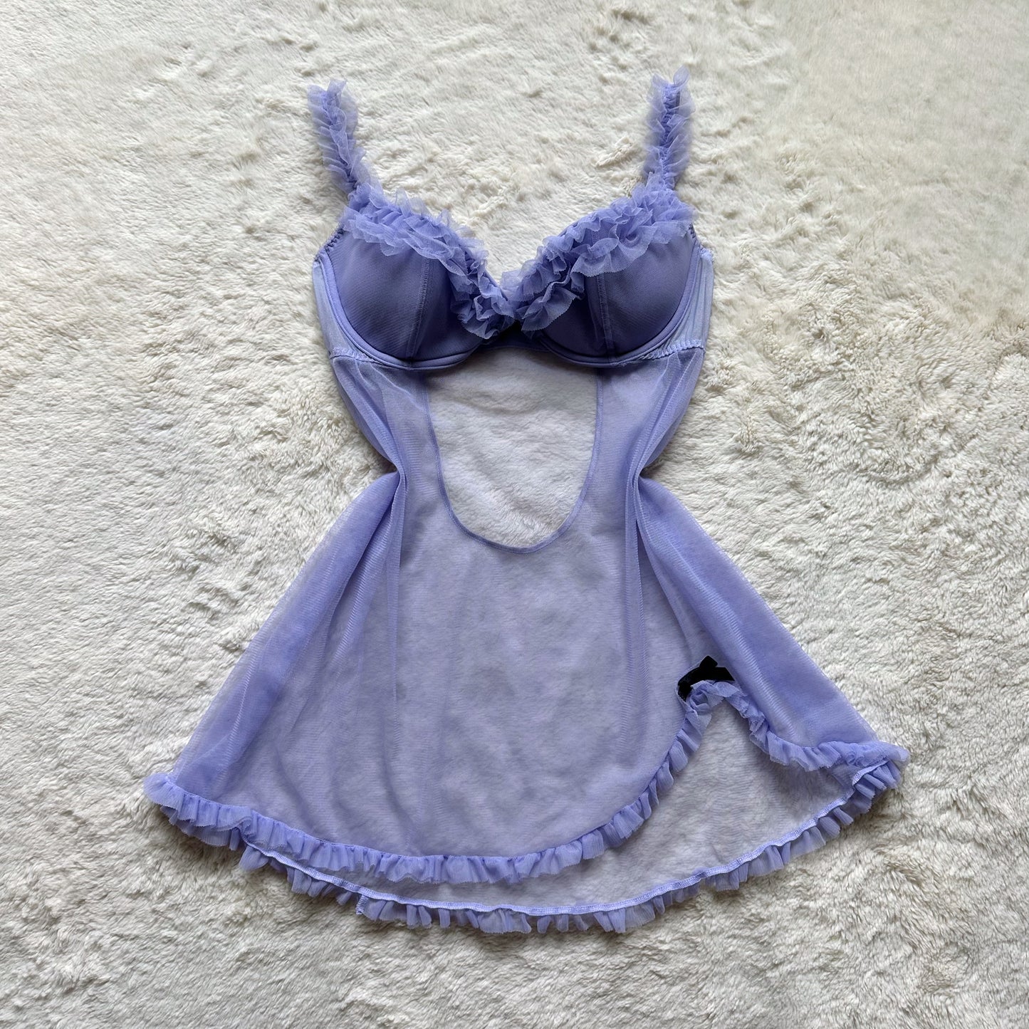 2004 lilac noir babydoll slip dress