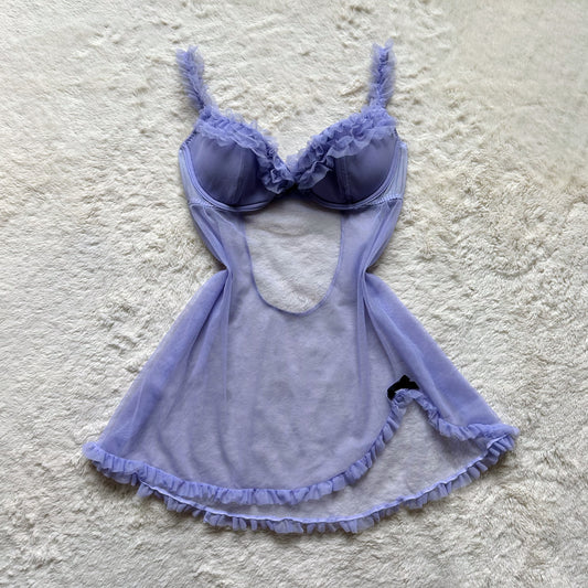 2004 lilac noir babydoll slip dress