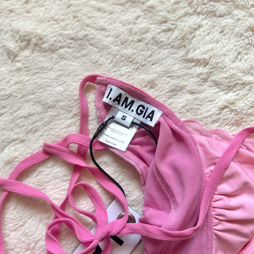 i.am.gia pink marlai crop