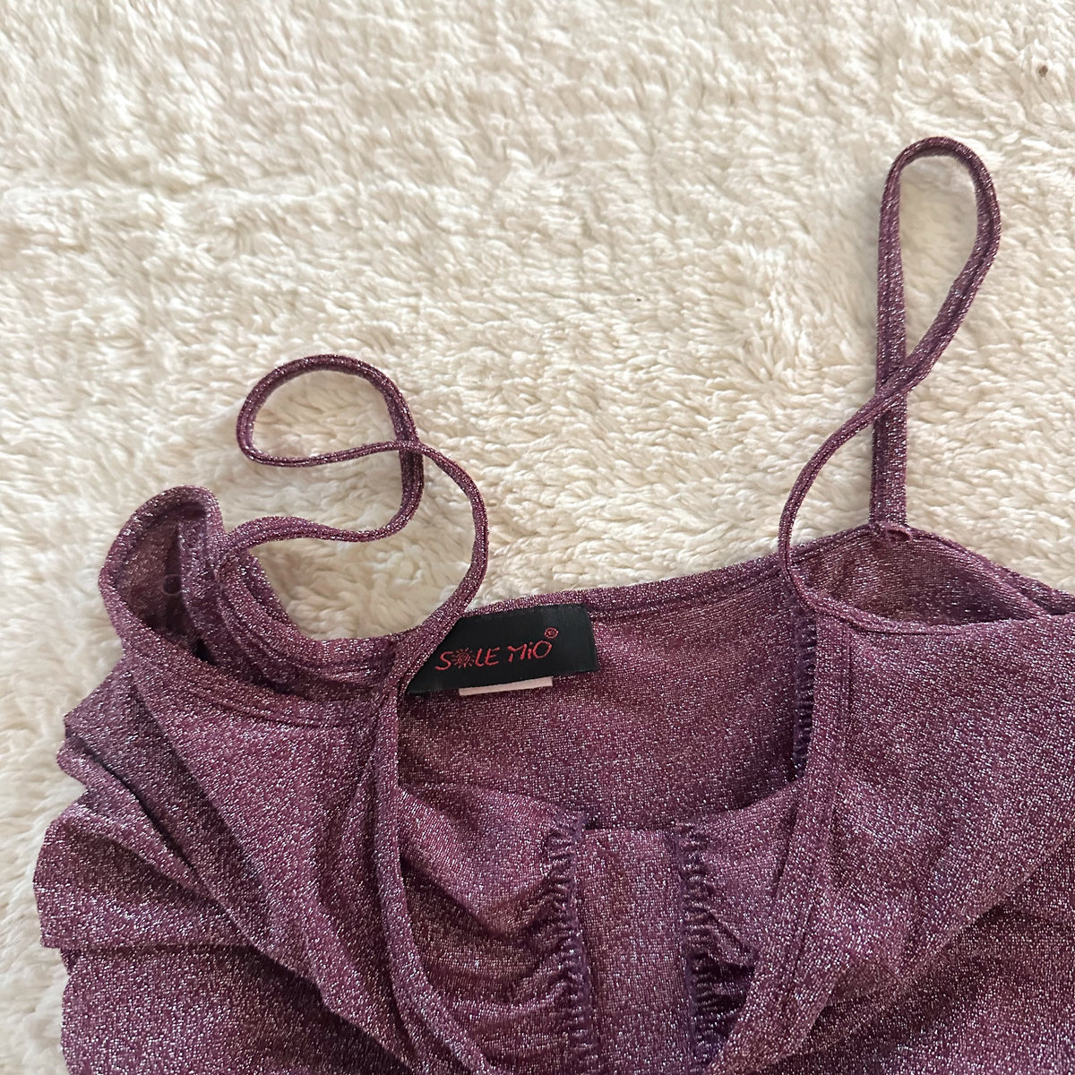 2000's mauve ruche camisole