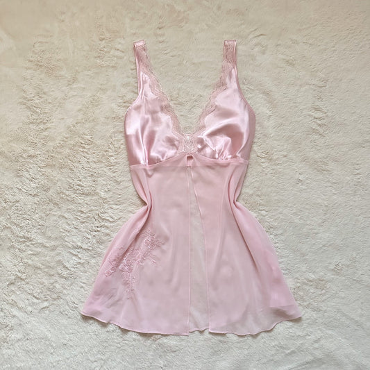 1990's coquette ballerina slip dress