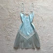 1980's mist petaline slip dress