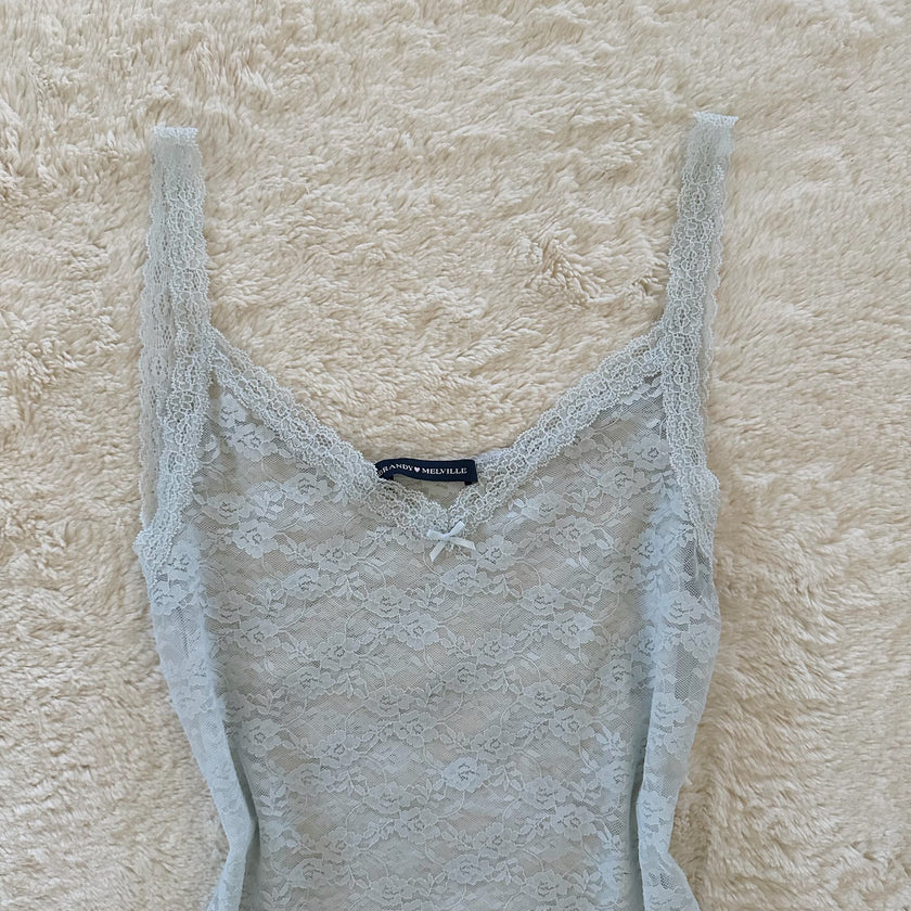 brandy melville pale blue camisole