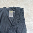 2000's noir lace asymmetrical dress