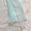1980's aqua dream peignoir