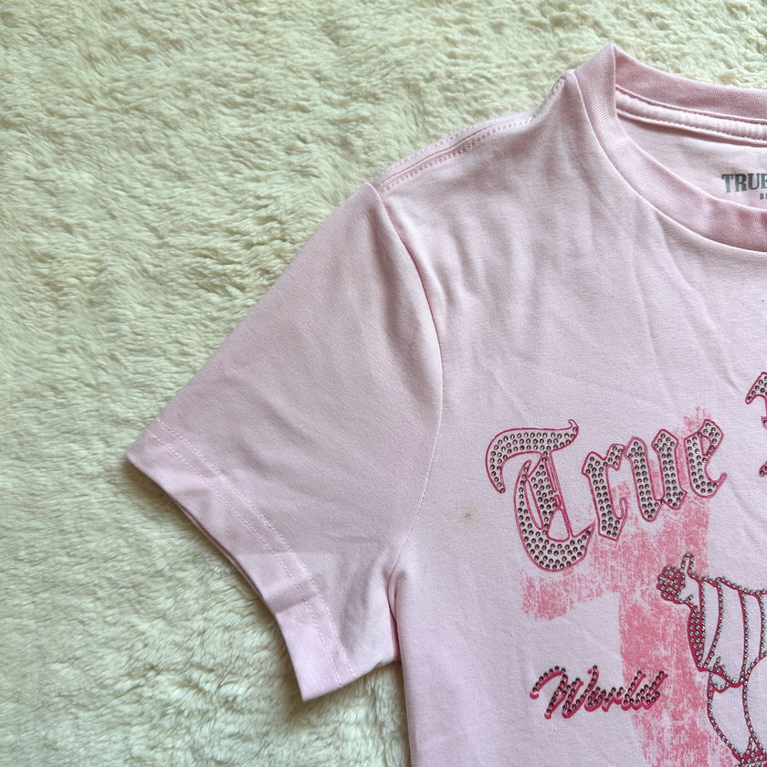 true religion cherry blossom crystal crewneck - rtp: $62
