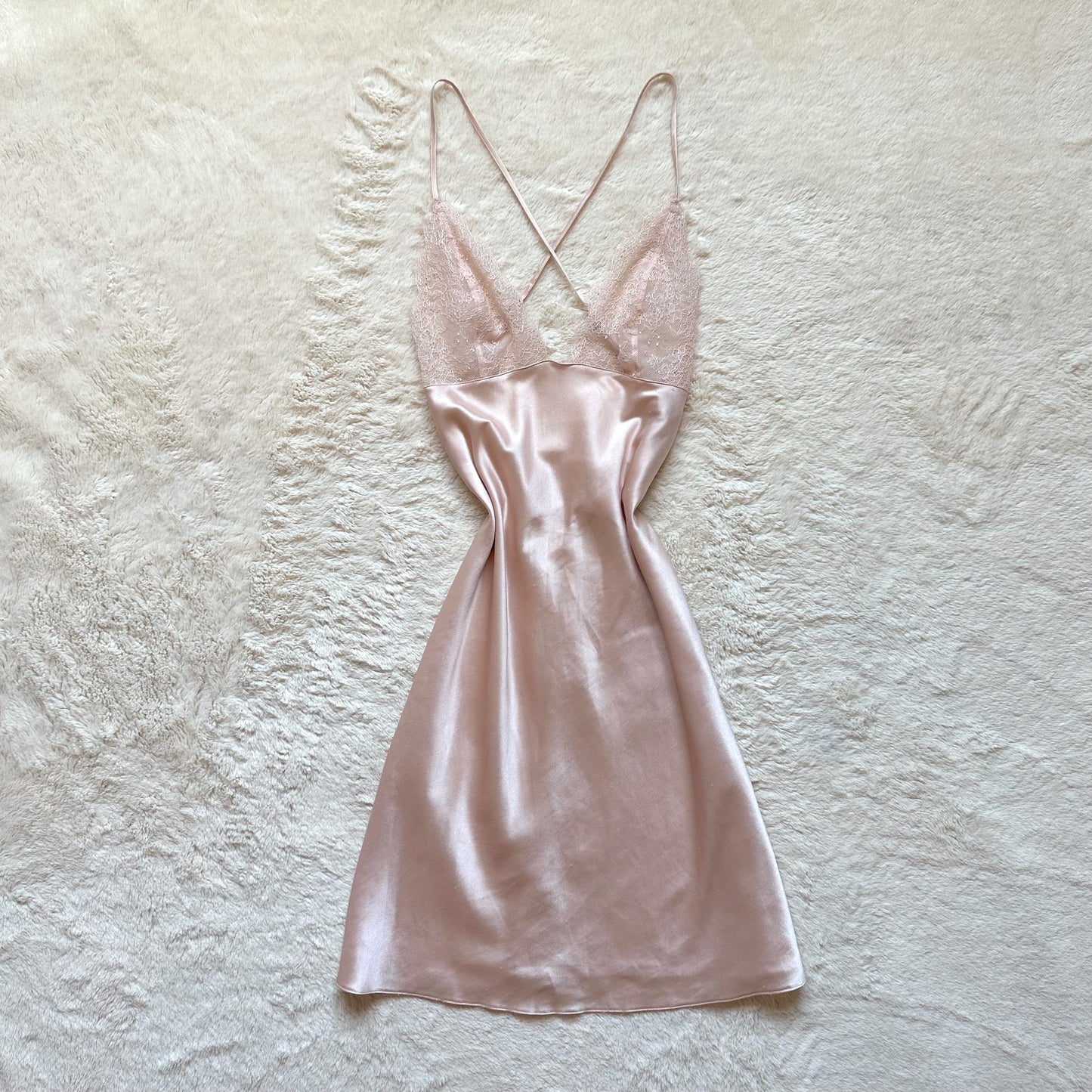 2017 champagne kiss slip dress