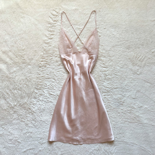 2017 champagne kiss slip dress
