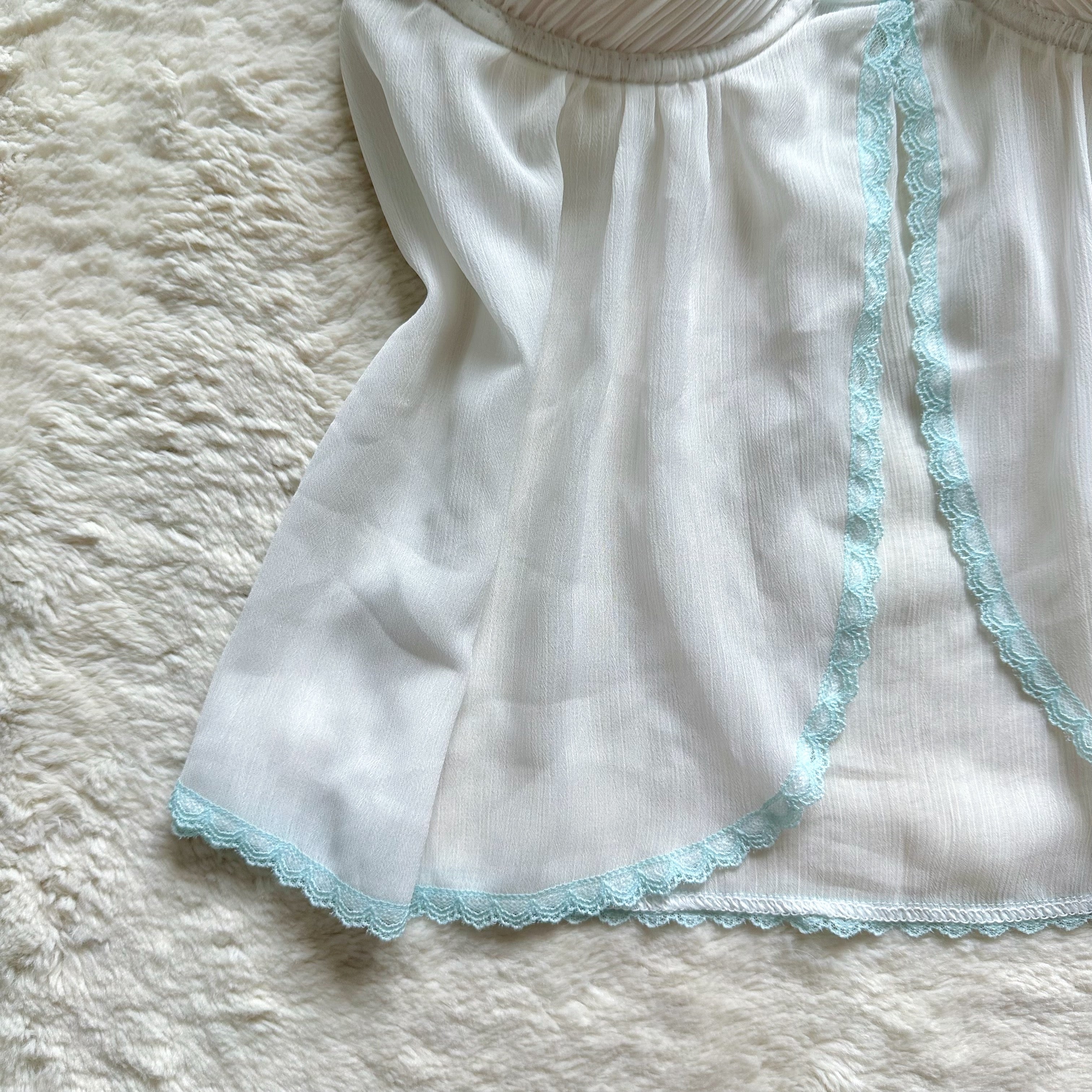 2000's bridal babydoll camisole