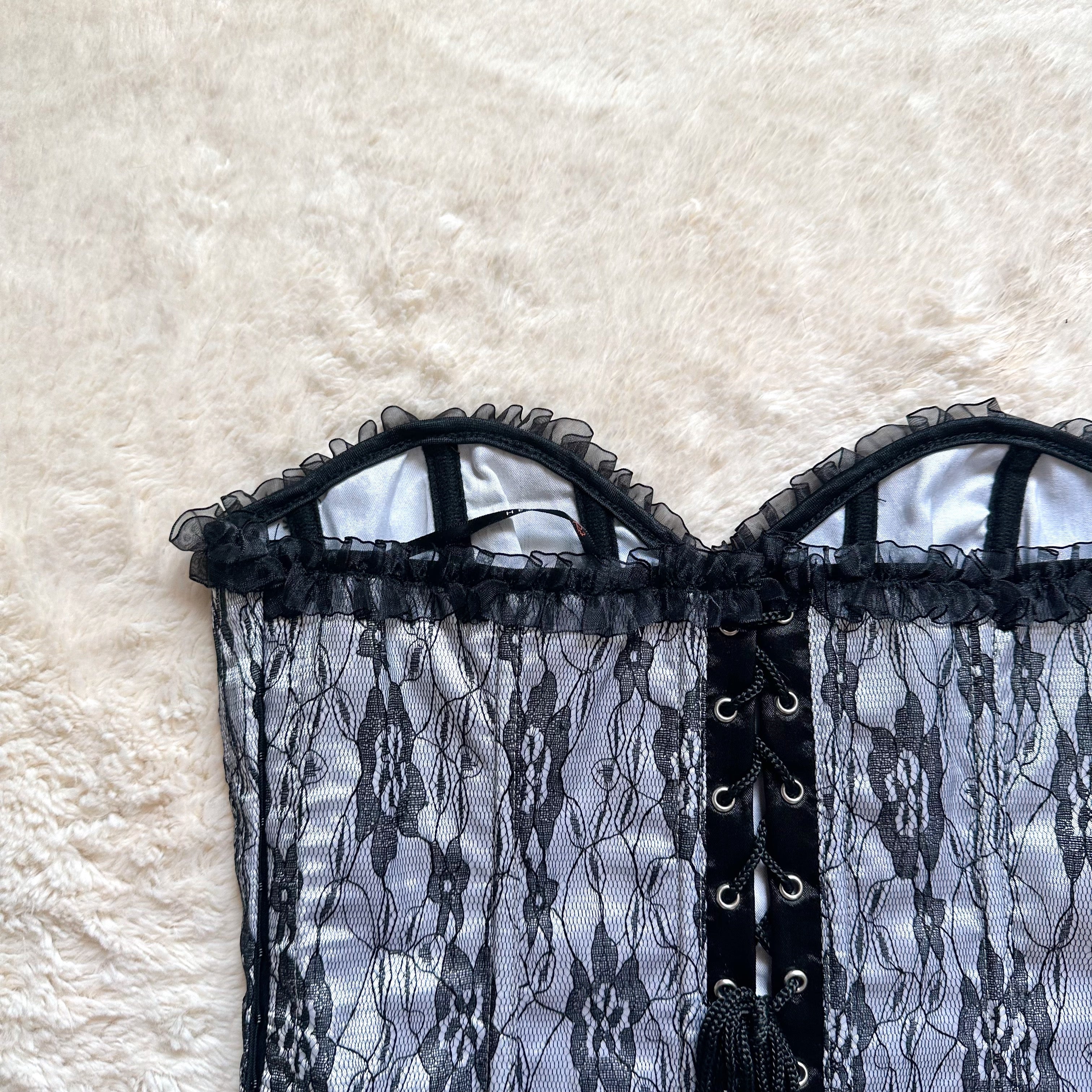 black swan corset + thong set