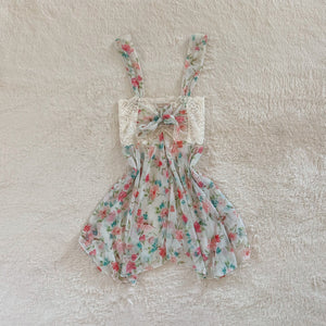 1980's spring blossom slip dress