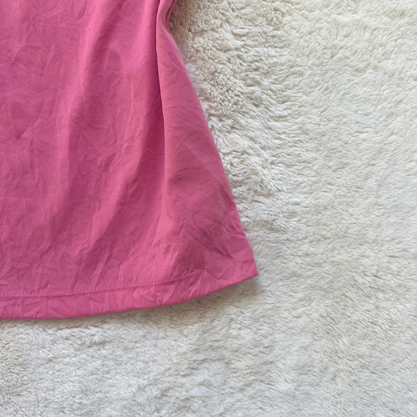 2000's bubblegum milkmaid blouse