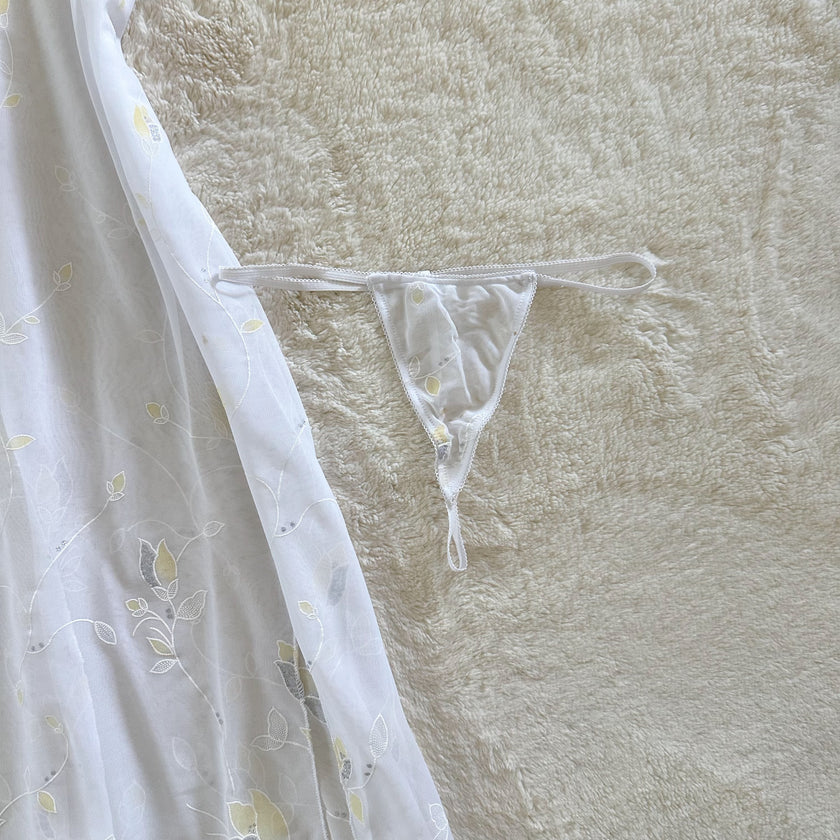 1990's lemon cream negligee