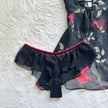1980's wild rose slip dress + panty