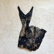 1990's midnight baroque gown