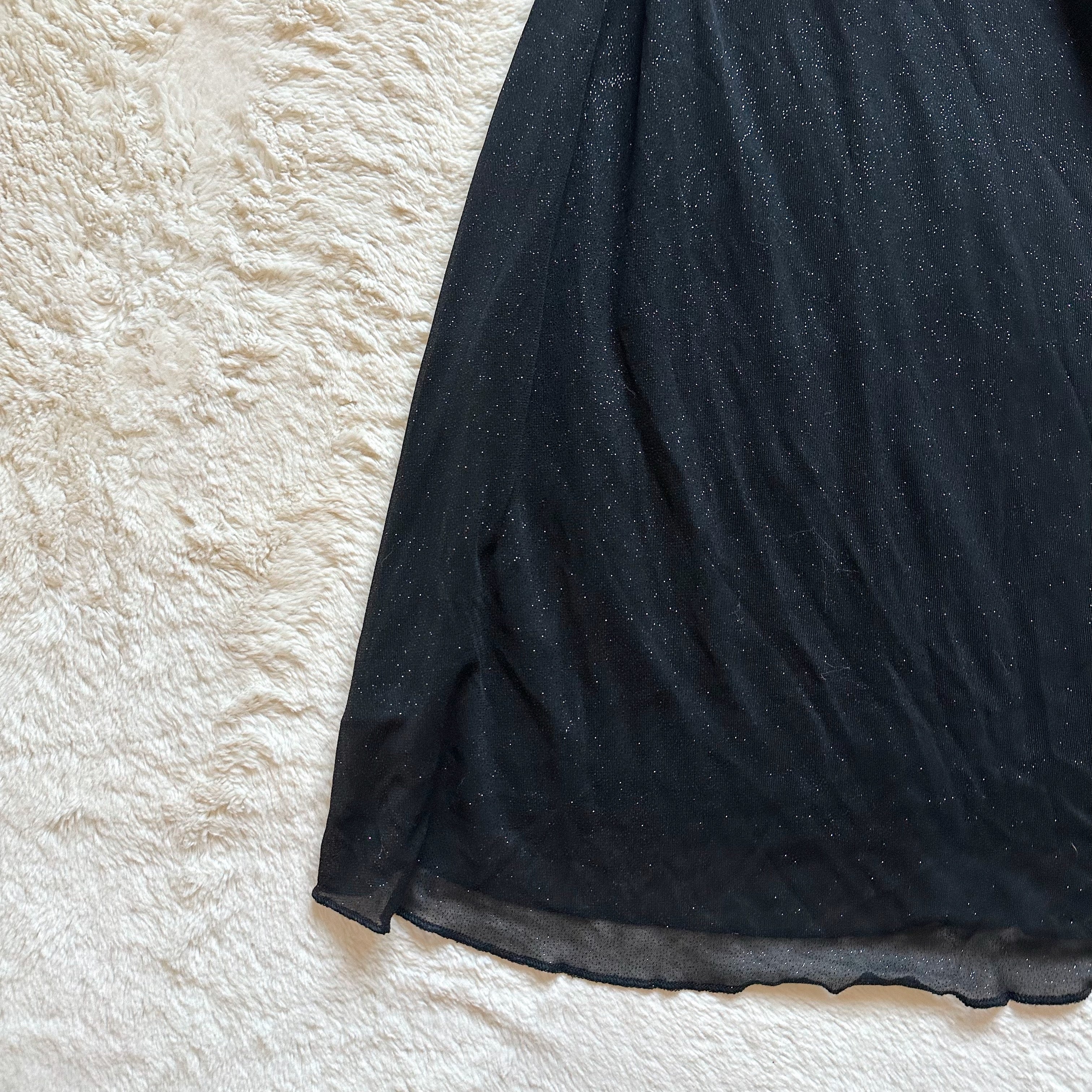 1990's midnight ribbon dress
