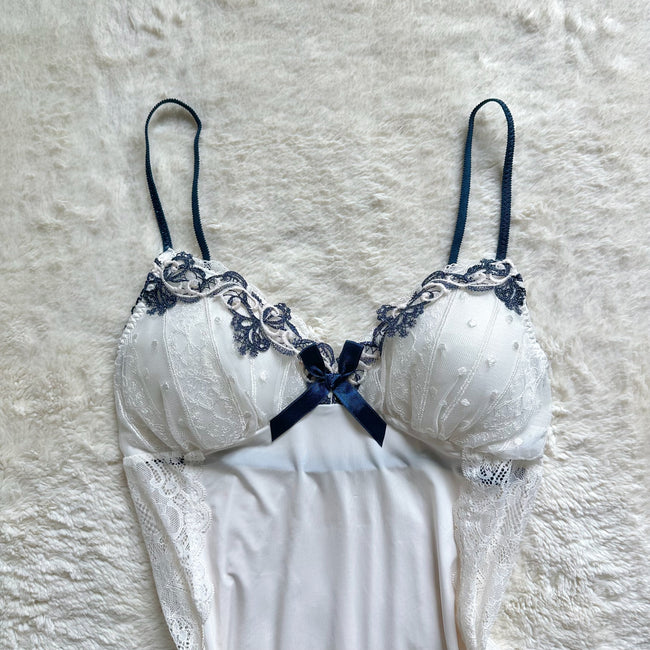japanese brand moonlit lace slip dress