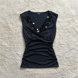 2000's sequin night top