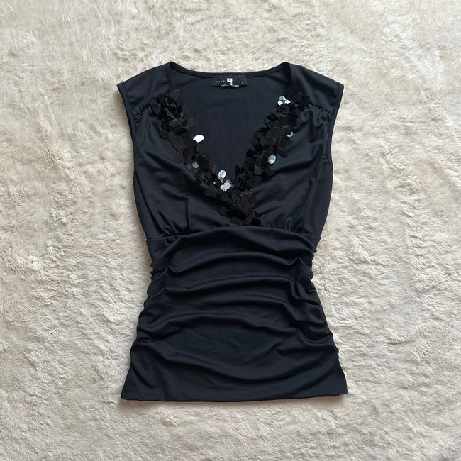 2000's sequin night top