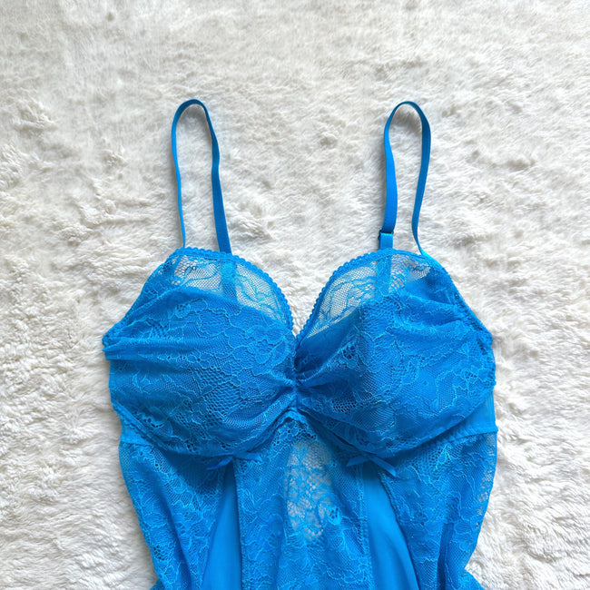 2000's bright skies slip dress