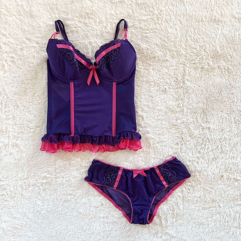 2000's sugarplum bustier set