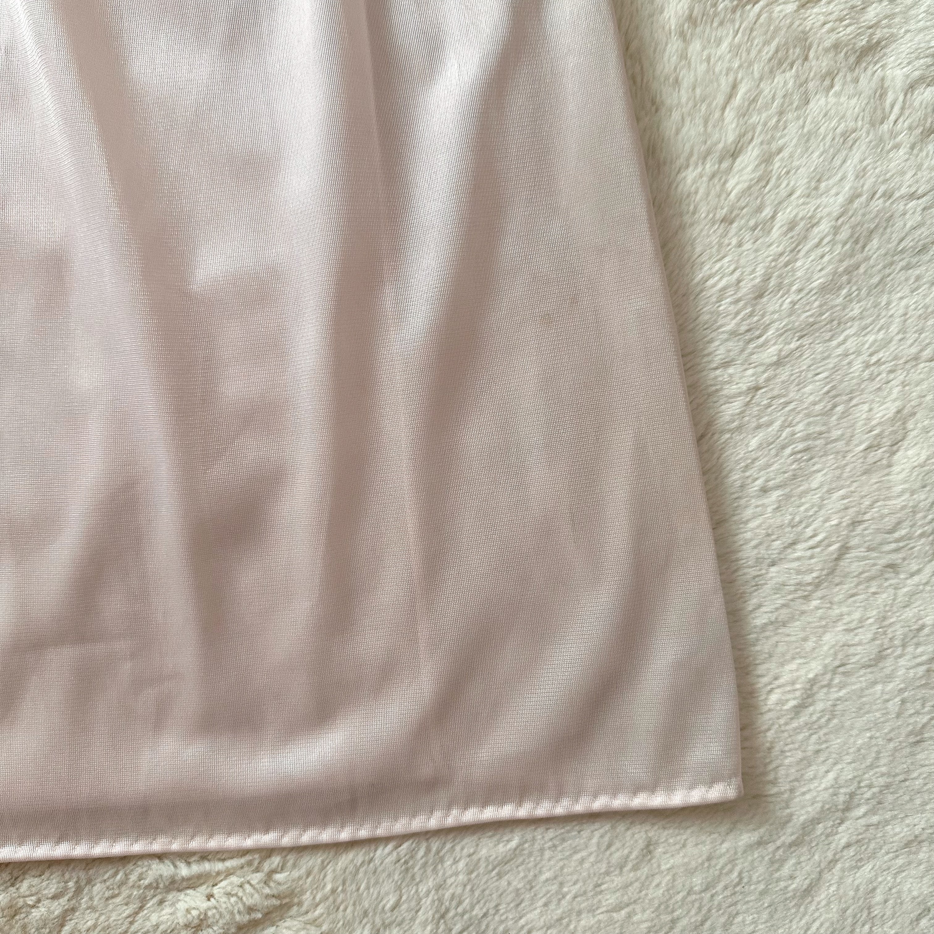 1980's pale swan slip dress