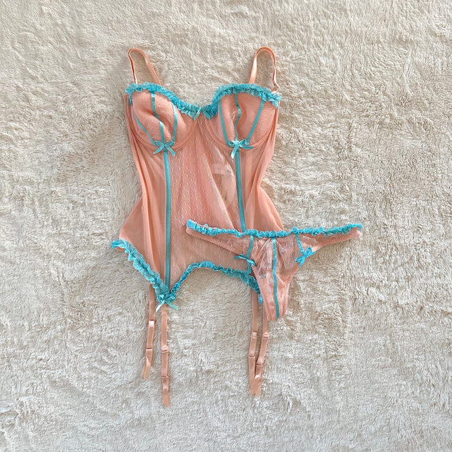 2000's sweet sherbet bustier set