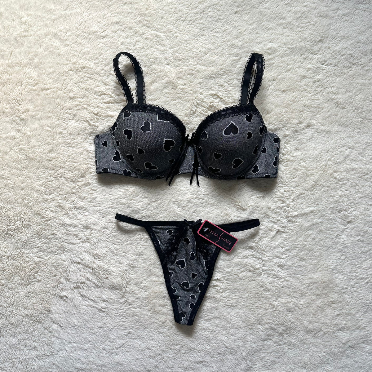 2000's love bite bra + panty set