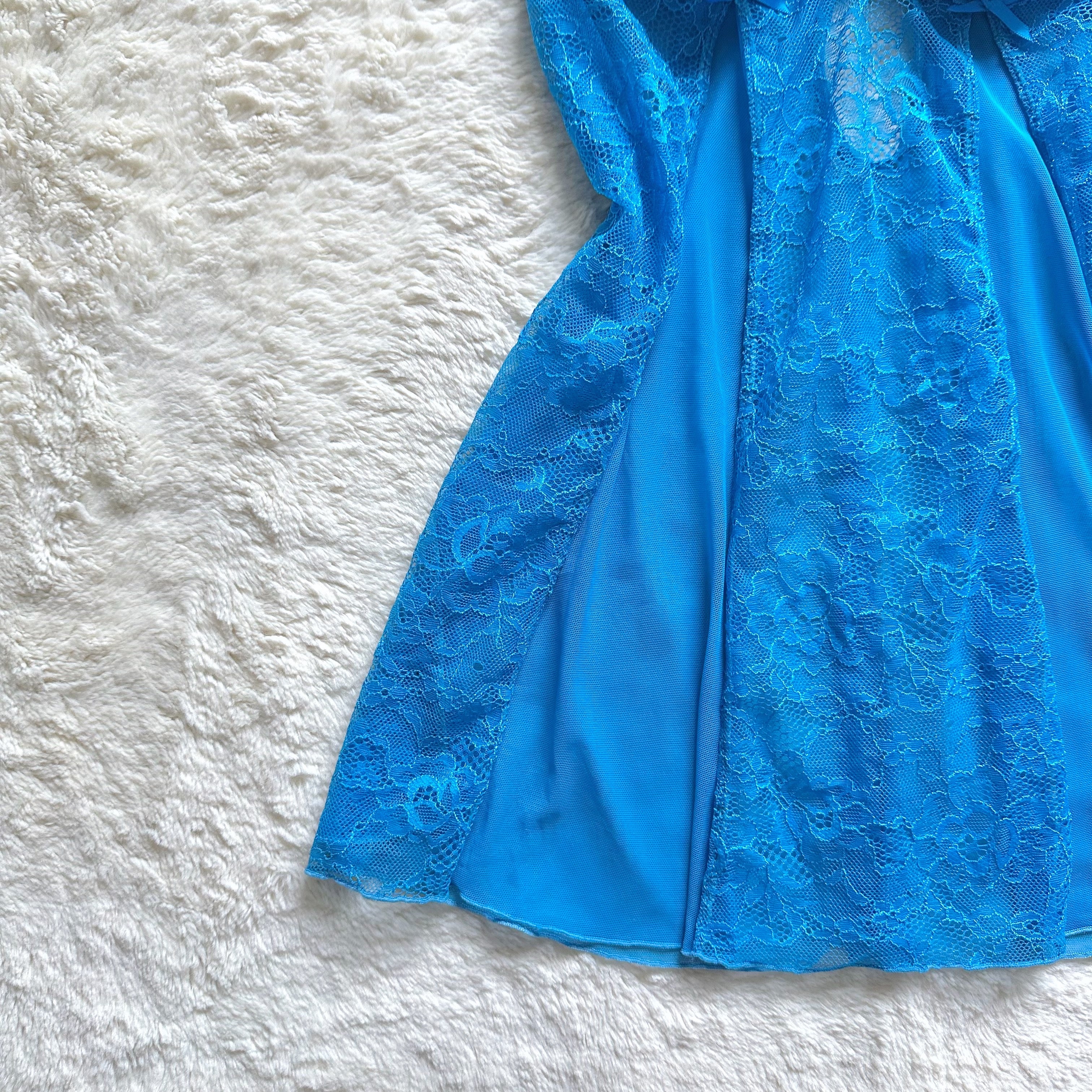 2000's bright skies slip dress