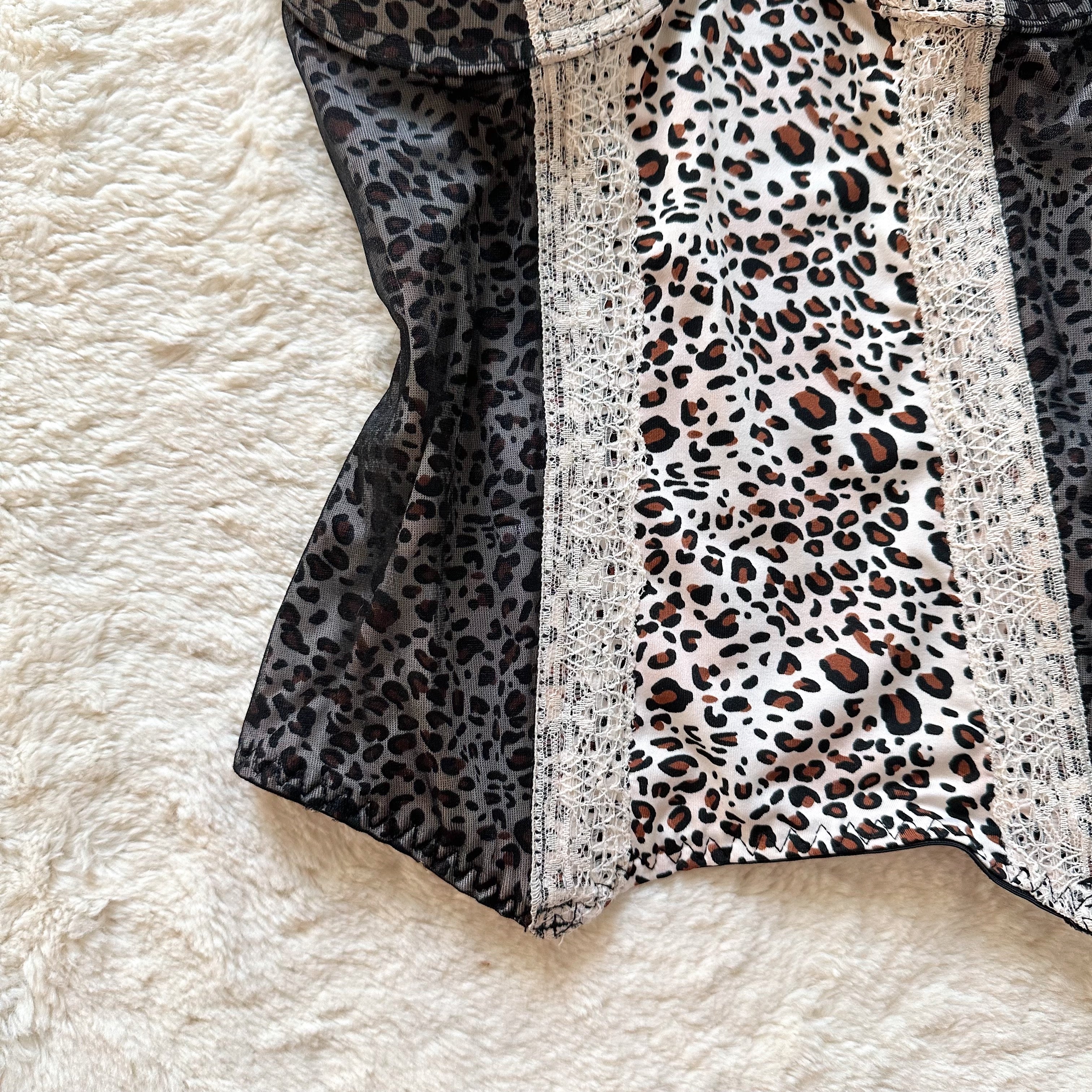 2000's cheetah girl bustier