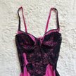 2000's magenta noir slip dress