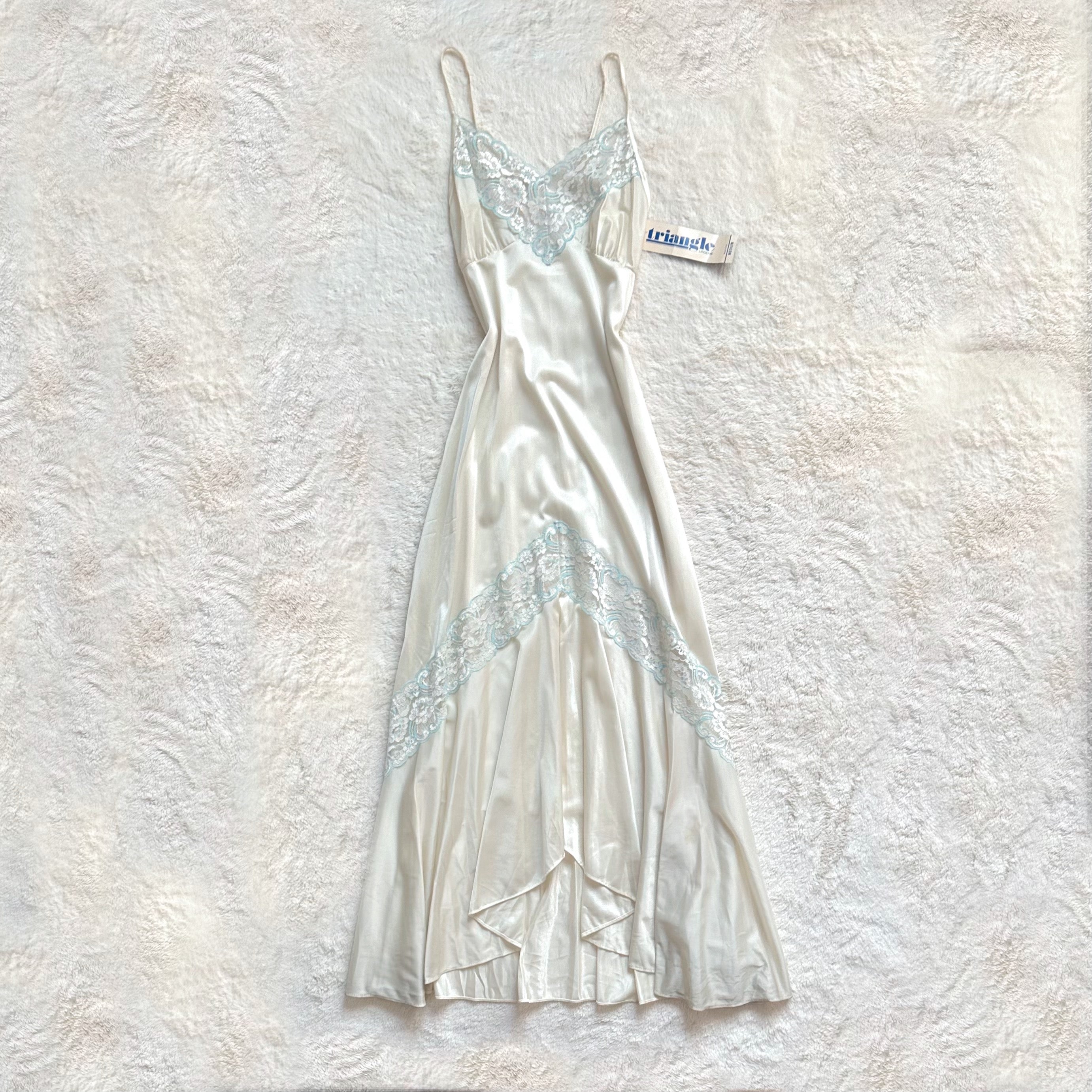 1980's ivory lace heirloom gown