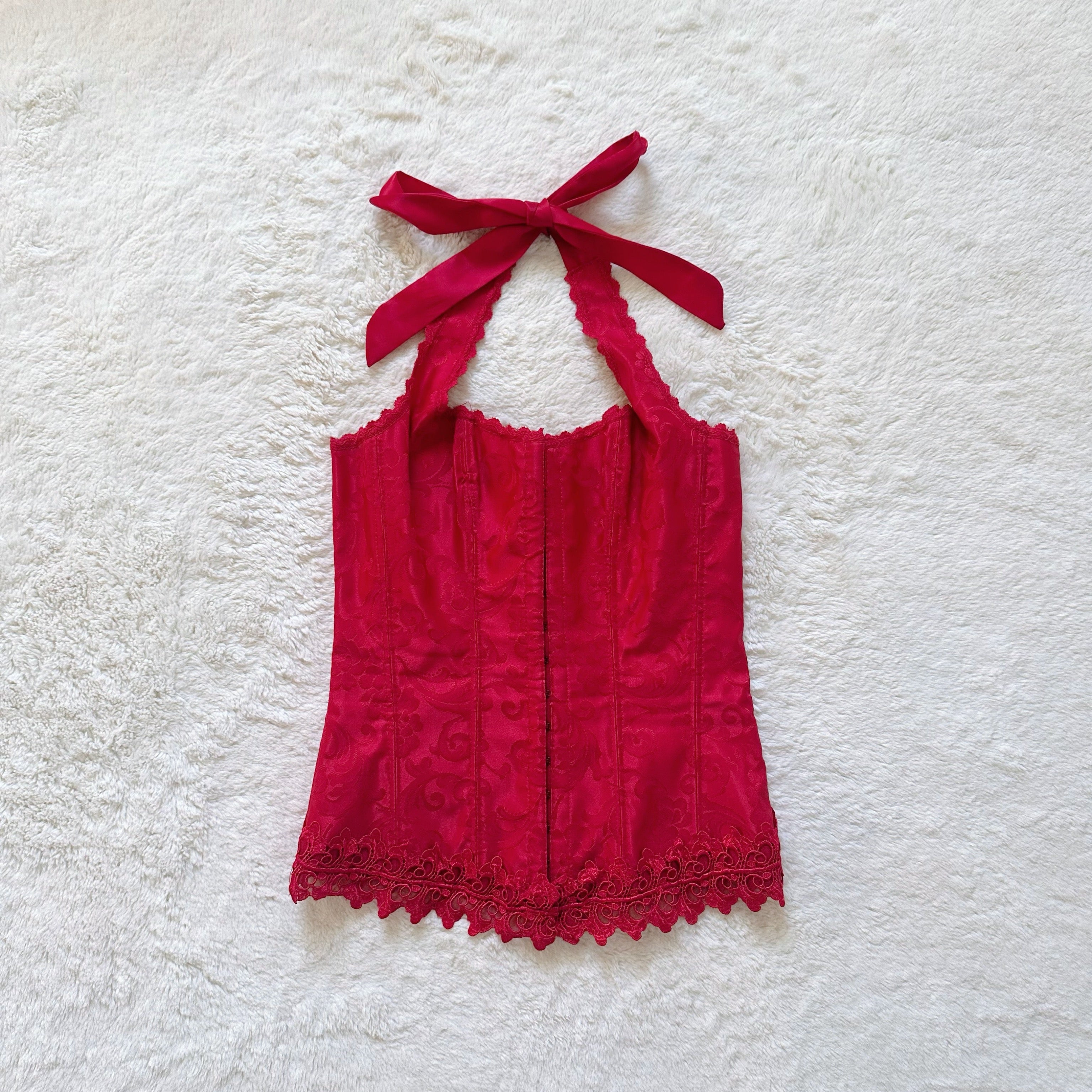 1990's cherry petal corset